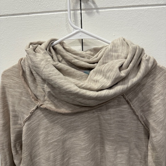 Free People Beige Cocoon Cowl Pullover - Picture 5 of 12